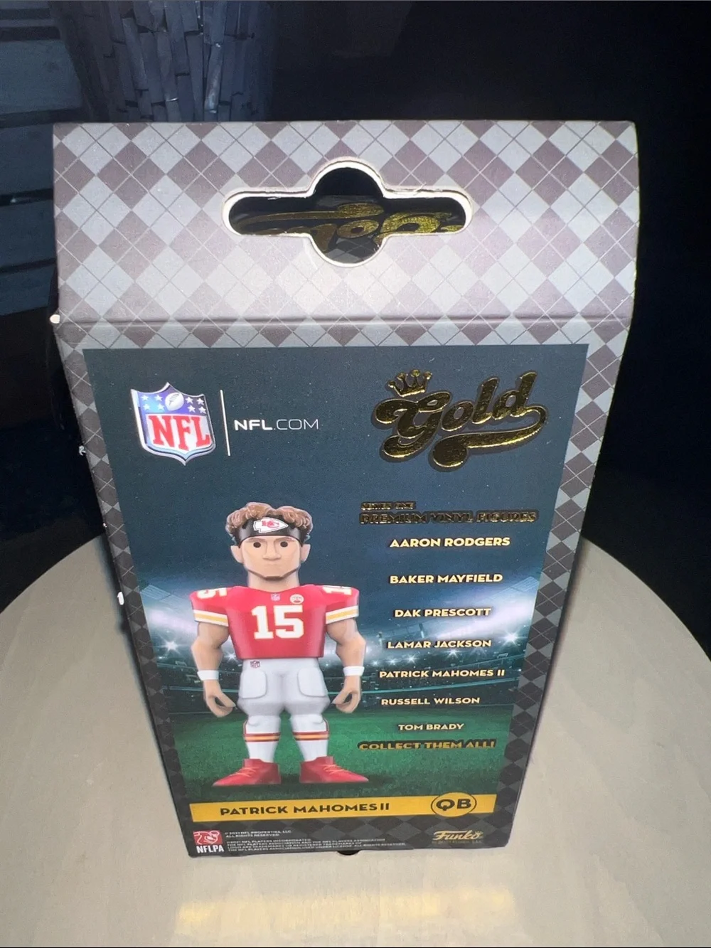 Patrick Mahomes Funko Gold – CHASE Edition – NFL Premium Vinyl – BNIB